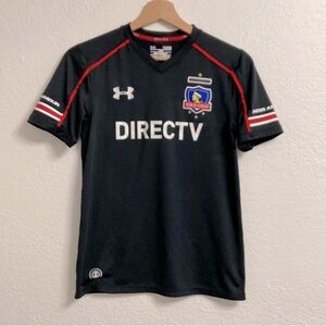 Under Armour Black DIRECTV Colo-Colo Soccer Jersey, Size Youth L